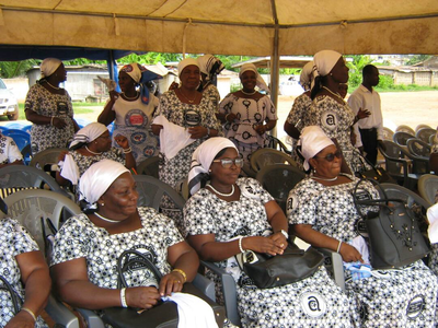 Mothers of the Takoradi Area Apostolic Church-Ghana beautifully seated